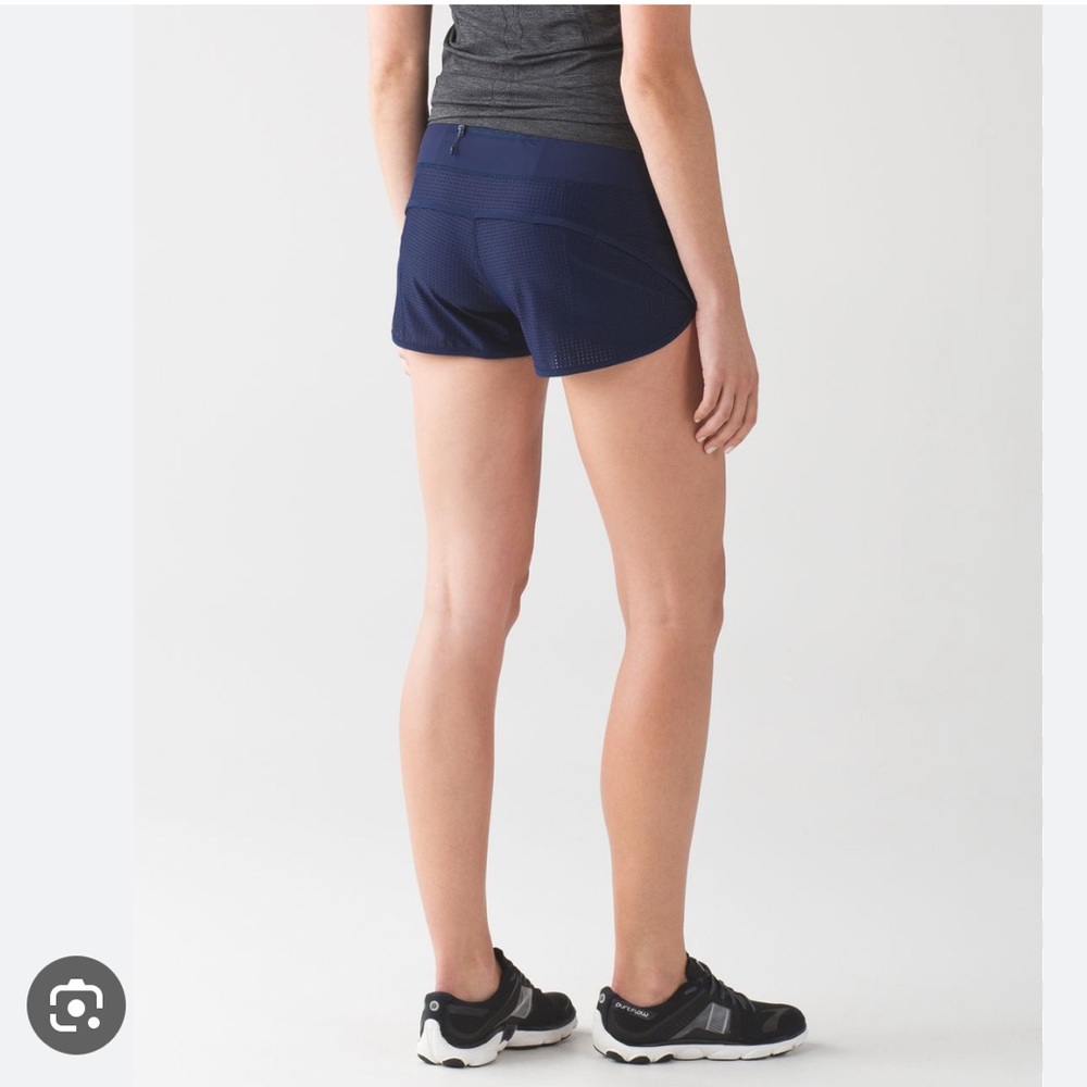 SIZE 7 - NAVY Ivivva by Lululemon Speedy shorts